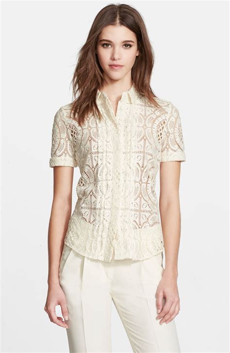 burberry short sleeve lace dress|Burberry short sleeve shirts.